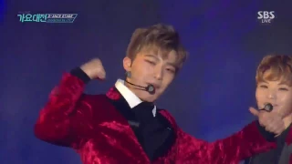 161226 Seventeen (Vernon, Woozi,Seungkwan,Dino) _ Friday Night @ 2016 SBS Gayo Daejun