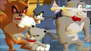 Tom and Jerry in War of the Whiskers Tom Vs Monster Jerry Vs Tyke Vs Spike (Master Difficulty)