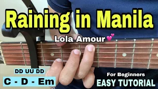 Raining In Manila - Lola Amour (EASY GUITAR TUTORIAL)