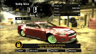 NFS MW 2005 BLACK EDITION FORD MUSTANG GT RTR