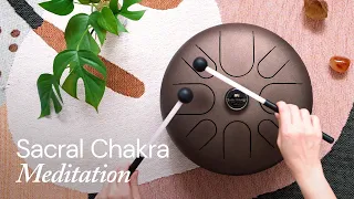Sacral Chakra Meditation | Sound Bath Therapy w. Tongue Drum [HD Audio]