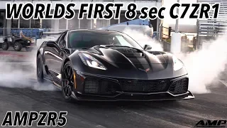 Worlds first 8 second 1/4 mile C7 ZR1 corvette !! AMP ZR5 package !