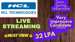 HCL JAVA DEVELOPER LEAD🔥 LIVE 🔥INTERVIEW👍  2023 | Bangalore | Pan India Location