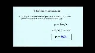 The Photoelectric effect   Photon Momentum