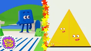 Patterns and Shapes | Arty and Math cartoons for kids | @LittleZooTV