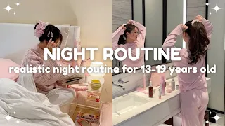 guide to a realistic night routine for teens ☁️💫 night routine tips