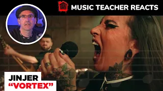 Music Teacher REACTS TO Jinjer "Vortex" | MUSIC SHED EP 137