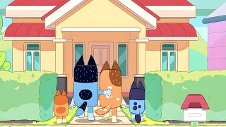 An Alternate Ending Where Bluey's Family Moves Into A New House In The Sign!