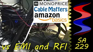 Monoprice, Cable Matters & Amazon Basics XLR Cables vs EMI/RFI