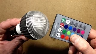 Inside a remote control RGB lamp.