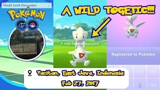 CAUGHT A WILD TOGETIC! (RARE POKEMON GEN 2) | Pokémon GO Indonesia | @aliefnk