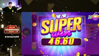 24 Stars Dream slot LIVE with BONUS WIN [Online Gambling with Jersey Joe # 305]