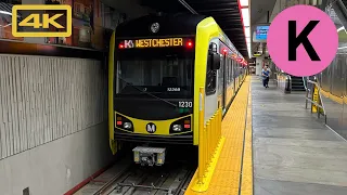 Los Angeles Metro Rail K Line, Full Ride Southbound, Expo Westchester, Kinki Sharyo, 4K Train Ride