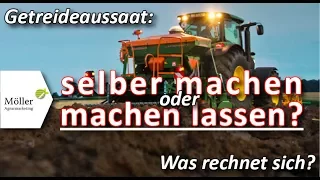 Pneumatische Sämaschine - selber Weizen säen oder Lohnunternehmer Weizen säen lassen - Sämaschine