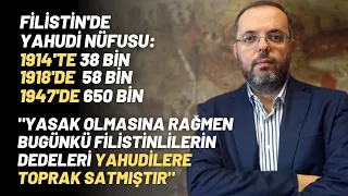 Filistin'de Yahudi Nüfusu: 1914'te  38 Bin..1918'de   58 Bin..1947'de 650 Bin..