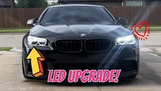 BMW F10 535i LED Headlights DIY Install