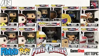 Unmasked Power Rangers, Villains & White Tigerzord Funko Pops! (GameStop & Hot Topic Exclusives)
