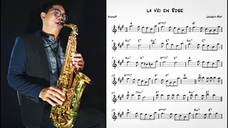 La Vie En Rose (easy solo) for Saxophone