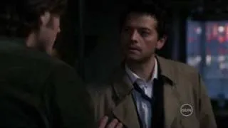 Supernatural S05E17 drunken angel Cass  / a kind Sam ♥