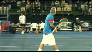 Leconte & Bahrami v Llodra & Wawrinka   World Tennis Challenge Adelaide 2012