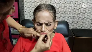 85 Year Old Woman Makeup//Old Lady Fashion week#makeupmistress
