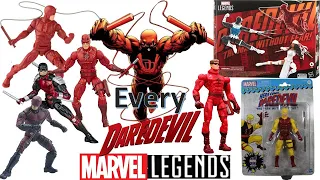 Every Marvel Legends Daredevil Toybiz & hasbro Comparison List Vintage Spider-man Armored Unlimited