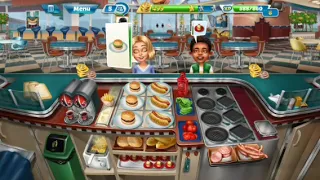 Cooking fever fast food court 3 stars for level 21 to 40 realistic