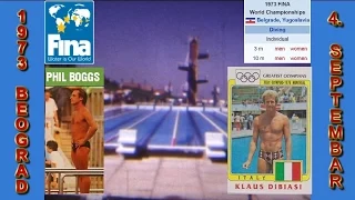 1973 Skokovi First World Aquatics Championships diving Belgrade Yugoslavia Klaus Dibiasi Phil Boggs