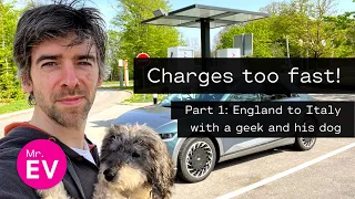 It's a charging monster! England to Italy in an IONIQ 5, part 1 🇮🇹