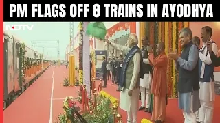 PM Modi Flags Off 2 Amrit Bharat, 6 Vande Bharat Trains In Ayodhya