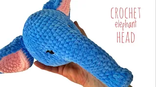 Crochet elephant STEP by STEP - head