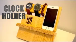 ✅  Wood Mobile Holder - DIY Geschenkidee aus Holz -