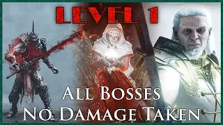 Soul level 1 All Bosses No Damage Taken - No Hit Run + Black Phantoms | Demon's Souls PS5 Remake
