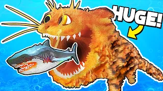 This HUGE Monster Literally Ate EVERYTHING in sight in Feed and Grow Fish