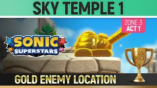 Sonic Superstars - Gold Enemy Location - Sky Temple Act 1