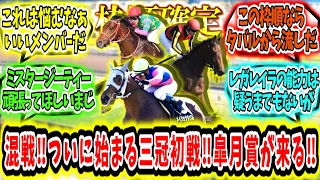 『【枠順確定‼】ついに始まる三冠初戦‼皐月賞が来る‼』に対するみんなの反応【競馬の反応集】