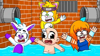 ESCAPA DE LA INUNDACIÓN 🌊LOS BEBESITOS MUEREN AHOGADOS? | MICHI, BEBE NOOB, WINKI Y NANI MINECRAFT