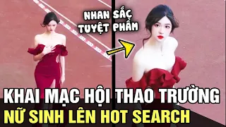 Vô tình lọt vào camera, nữ sinh chiếm trọn SPOTLIGHT vì nhan sắc sáng bừng hội thao trường | TÁM TV