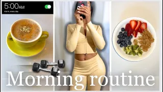 5 AM Morning Routine🌱| 10 healthy habits for success 2024, Getting back into routine
