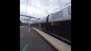 TGV InOui SNCF - Passage sans arrêt d'un TGV Duplex à Maisons Alfort Alfortville