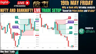 🔴Live Nifty intraday trading | Bank nifty live trading | Live options trading | 19th MAY 2023 dhan