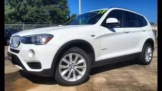 2017 BMW X3 sDrive28i Start Up/ First Person Review