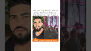 HENRIQUE, DA DUPLA HENRIQUE E JULIANO, TENTA SEPARAR BRIGA, E ENCERRA SHOW EM SOROCABA