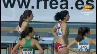 60 m vallas final femenina Campeonato de España 2013 en pista cubierta