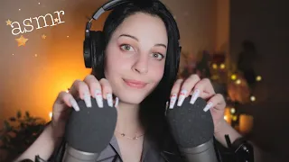 ASMR 2 HOUR Slow Brain Scratching with occasional "Shh" (long nails mic scratch w foam) ~looped