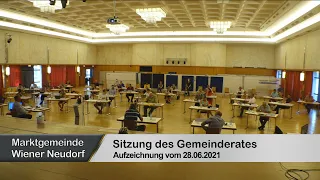 Gemeinderats-Sitzung vom 28 06 2021 in Wiener Neudorf