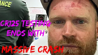 Landed on someone 🥴 Another huge crash while testing my 96 CR125