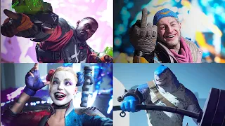 All Rival Taunts Cutscenes | Suicide Squad: Kill The Justice League [4K 60ᶠᵖˢ ✔]