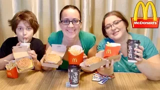 McDonald's 1/4 Pounder Meal | Gay Family Mukbang (먹방) - Eating Show