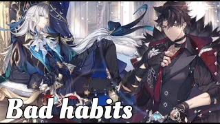 Nightcore - Bad Habits (Lyrics)